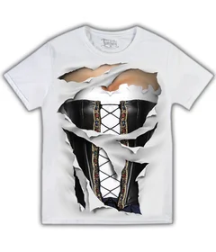 Мегабюст кожанный корсет (3d футболка)